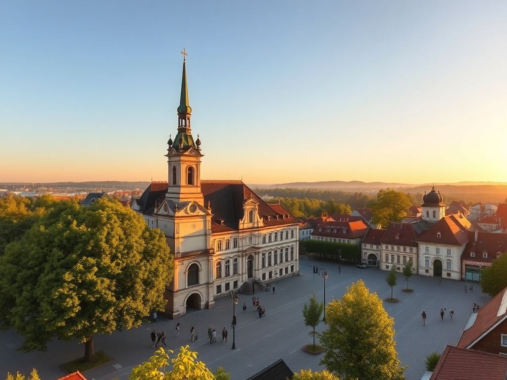Piękne, białe kwiaty kasztanowca na tle zielonych liści w Sejnach.